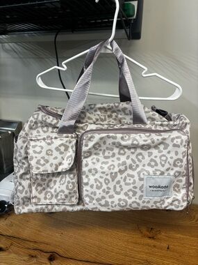 Beige Leopard Print Women’s Weekender Bag